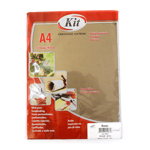 PAPEL KIT PEROLA 120 G/M BRONZE