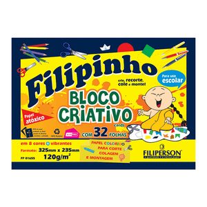 BLOCO FILIPINHO CRIATIVO CARDS 325MMX235MM 32 FLS 120GRMS