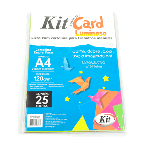 PAPEL KIT CARDS A4 LUMINOSO C/25FLS 4357RL + 24FLS DE LIV