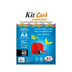 PAPEL KIT CARDS A4 DOBRADURA C/48FLS E LIVRO