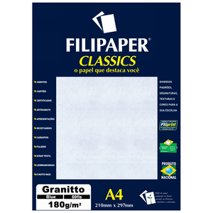 PAPEL FILIPAPER GRANITTO 180GRS AZUL R.961