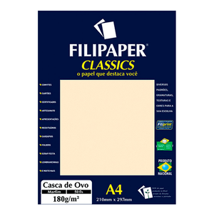 PAPEL FILIPAPER CASCA DE OVO 180GRS MARFIM R.1331