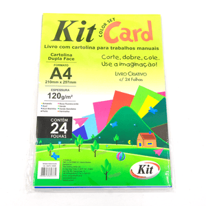 PAPEL KIT CARDS A4 COLORIDA C/24FLS 4356RL + 24FLS DE LIV