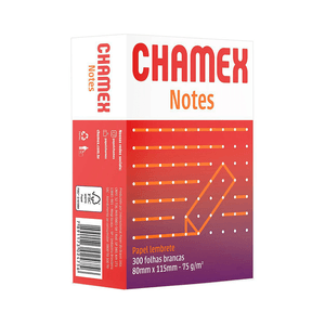 BLOCO CHAMEX NOTES 80MMX115MM 75GRS 300FLS