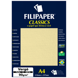 PAPEL FILIPAPER VERGE  90GRS PALHA R.982