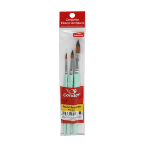 KIT PINCEL ERGONOMICO REDONDO C/3 REF.403
