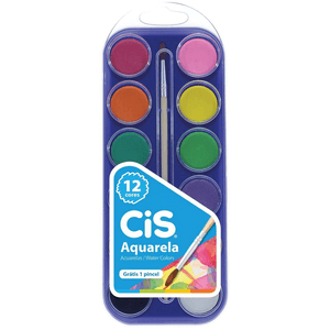 PINTURA AQUARELA ESCOLAR 12 CORES R.52.7400