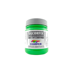 TINTA DECORFIX ACRILICA BRILHANTE 250ML 334 VERDE FOLHA