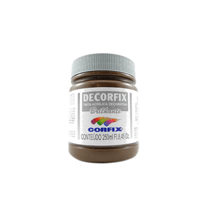 TINTA DECORFIX ACRILICA BRILHANTE 250ML 319 MARROM