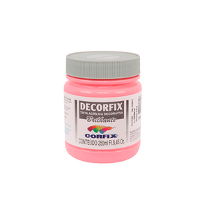TINTA DECORFIX ACRILICA BRILHANTE 250ML 342 ROSA CHA