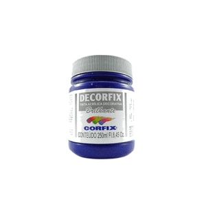 TINTA DECORFIX ACRILICA BRILHANTE 250ML 325 AZUL ULTRAMAR