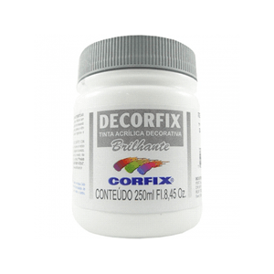 TINTA DECORFIX ACRILICA BRILHANTE 250ML 301 BRANCO