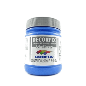 TINTA DECORFIX ACRILICA BRILHANTE 250ML 323 AZUL CELESTE