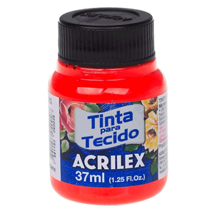 TINTA TECIDO FLUORESCENTE 37ML 103 VERMELHO