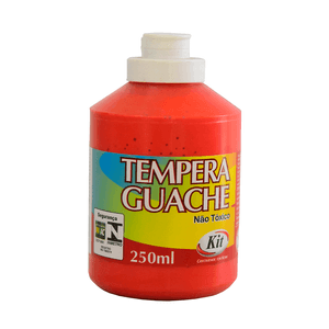 TEMPERA GUACHE 250ML KIT VERMELHO