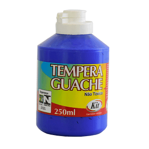 TEMPERA GUACHE 250ML KIT AZUL