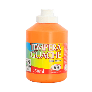 TEMPERA GUACHE 250ML KIT LARANJA