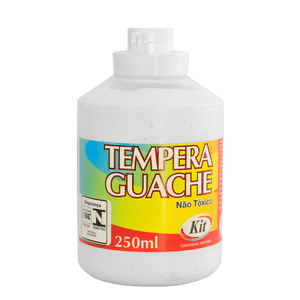 TEMPERA GUACHE 250ML KIT BRANCO