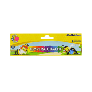 TEMPERA GUACHE 15 ML C/6 CORES R.02006