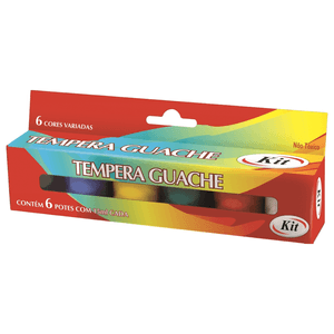 TEMPERA GUACHE 15 ML C/6 CORES KIT