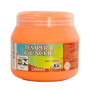TEMPERA GUACHE 500 ML KIT LARANJA