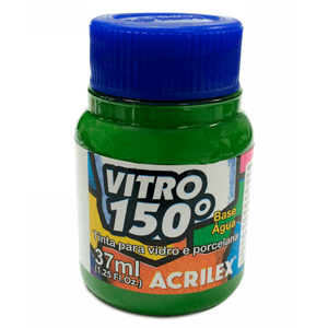 TINTA VITRO 150º BASE AGUA 37ML 510 VERDE FOLHA