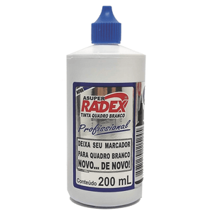 TINTA P/MARCADOR P/QUADRO BRANCO 200ML VERM.