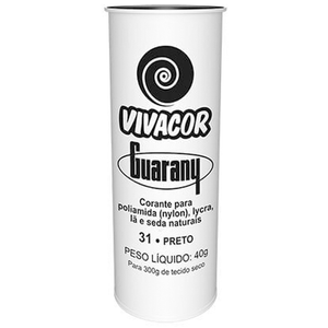 TINTA P/TINGIR VIVACOR 40G 31 PRETO