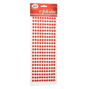 ADESIVO STRASS 8MM 10X26C S8-1026  1 VERMELHO