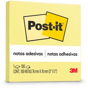 BLOCO POST-IT 654 76X76MM AMARELO HB004088090