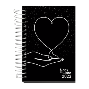 AGENDA ESP ANUAL C/D 168FLS BLACK ON WHITE R.BW01A