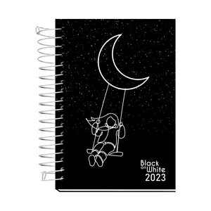 AGENDA ESP ANUAL C/D 168FLS BLACK ON WHITE R.BW04A