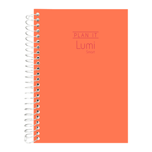 AGENDA KIT ESPIRAL C/D PLAN IT LUMI SMART CORAL NEON