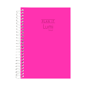 AGENDA KIT ESPIRAL C/D PLAN IT LUMI SMART ROSA NEON