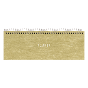 PLANNER HORIZONTAL 290X110MM 52FLS SCRATCH OURO