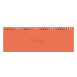 PLANNER HORIZONTAL 290X110MM 52FLS LUMI SMART CORAL NEON