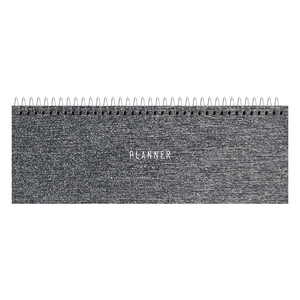 PLANNER HORIZONTAL 290X110MM 52FLS SCRATCH GRAFITE