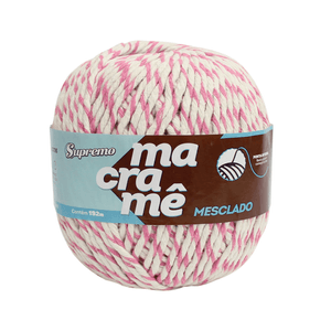 SUPREMO MACRAME MESCLA 192M 2012 100456 CRU/ROSA MEDIO