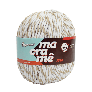 SUPREMO MACRAME JUTA 192M 2013 11077 BRANCO/JUTA