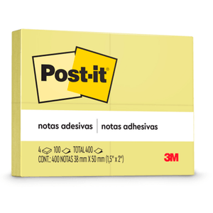 BLOCO POST-IT 653 38X50MM AMARELO HB004088165