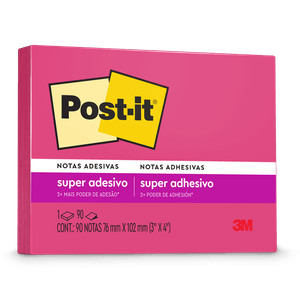 BLOCO POST-IT 657 76X102MM 90FL ROSA NEON R.HB004392161