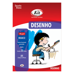 BLOCO ESC. DESENHO A4 20FLS 140GRS R.1688