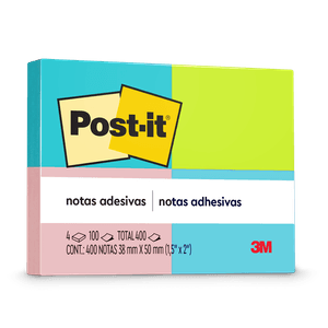 BLOCO POST-IT 653 38X50 NOVAS CORES HB004088348
