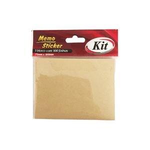 BLOCO P/RECADO 75X100MM KRAFT R.KF75100