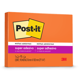 BLOCO POST-IT 657 76X102MM 90FL LARANJA NEON R.HB004392112