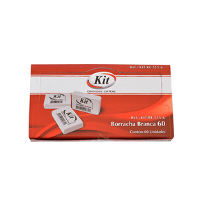 BORRACHA KIT 60 BRANCA 3.0X2.0X0.6CM RE-515-6
