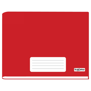 CADERNO BROCH. C/D 1/4  HORIZ. 96FLS VERMELHO R.349