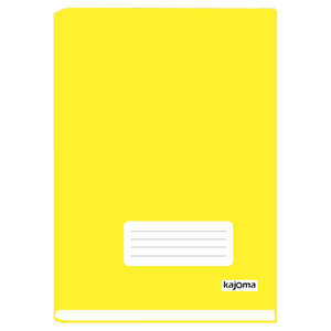 CADERNO BROCH. C/D 1/4  96FLS AMARELO R.232