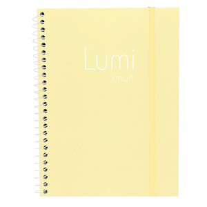 CADERNO COLEGIAL LUMI SMART 80 FLS AMARELO METALICO