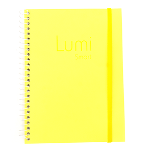 CADERNO COLEGIAL LUMI SMART 80 FLS AMARELO